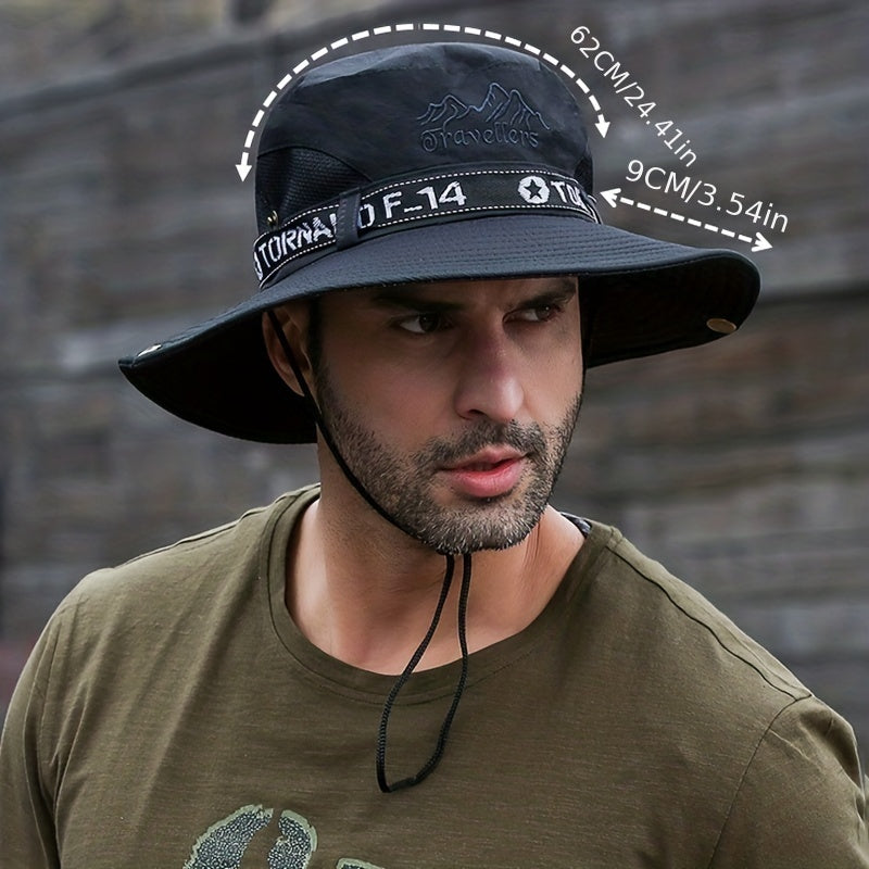 Men's Sunshade Fisherman Hat UV Protection Outdoor Fishing Waterproof XMZ73
