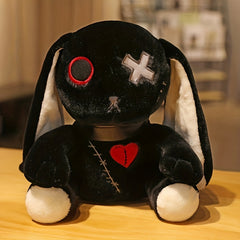 Set of 3 Gothic Rabbit Plush Toys - Unique Halloween Easter Gift 24