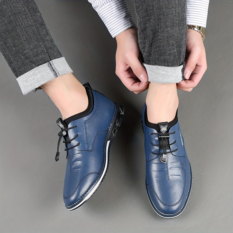 Men's Round Toe Formal Shoes Wear resistant Non Slip Smart Casual Shoes