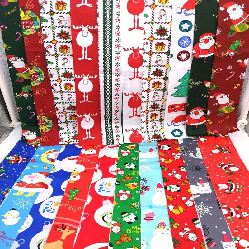 Christmas Patterns DIY Cloth Strips Set - Sewing Supplies