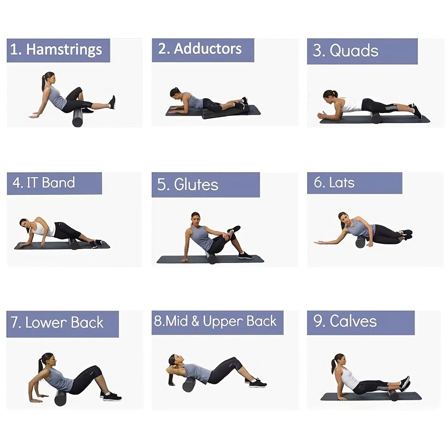 5pcs Yoga Massage Roller Set for Pilates Muscle Release