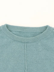 Casual Sweater Women's Plus Solid Long Sleeve Round Neck Pullover
