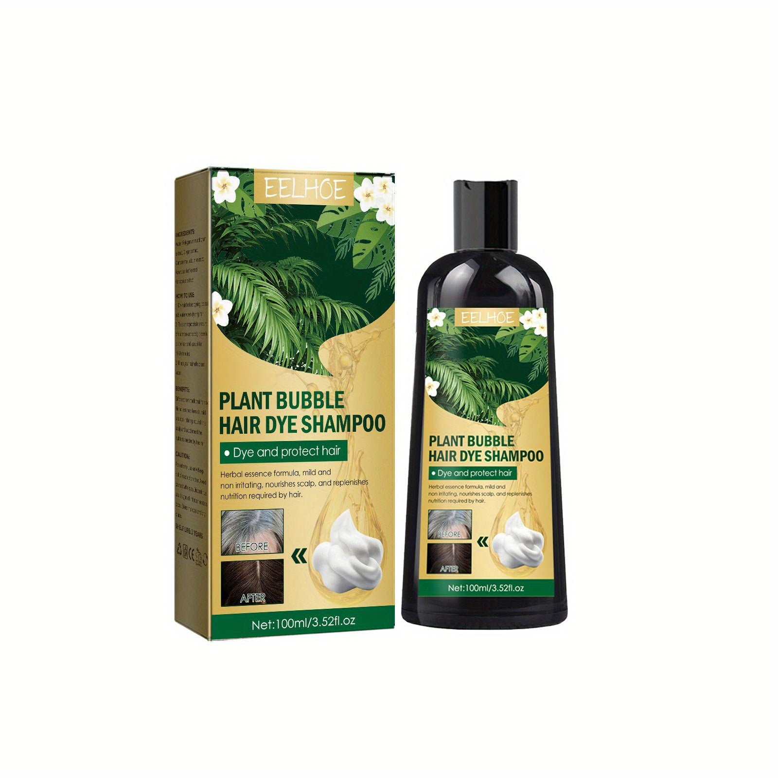 Natural Hair Shampoo with Polygonum Multiflorum & Ginger Extract 3.52 fl oz