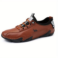 Men's Slip on Shoes With Shoelaces Comfy Non slip Walking Shoes