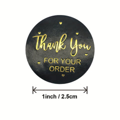 500pcs Bronzing Thank You Adhesive Sticker Label 1 Inch Gift Pack