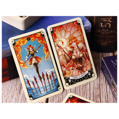 Mystical Manga Tarot Card Set with Guide - Outdoor Camping Game