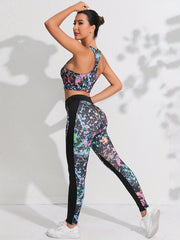 Graffiti Sports Tank Top & Leggings Set