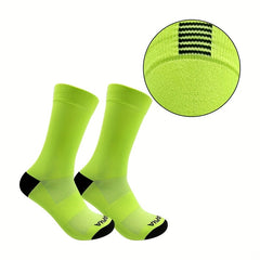 3 Pairs Mid Calf Sports Socks Breathable Sweat Absorbing
