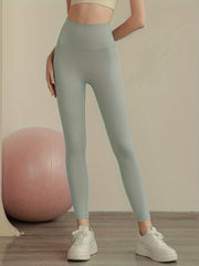 Seamless High Waist Fitness Cropped Pants Running Yoga Leggings