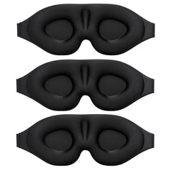 3pcs Soft Silk Eye Mask Shading Men Women Sleep Aid