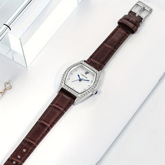 Teenager Faux Diamond Watch Roman Scale Female Student