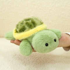 Realistic Cartoon Turtle Plush Toy 6.69 in Green Non Electrified