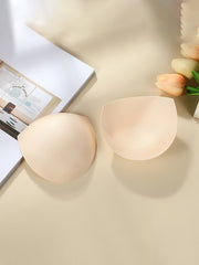 2 Pairs Plus Size Basic Bra Pads Inserts Women's Plus Breathable Removable