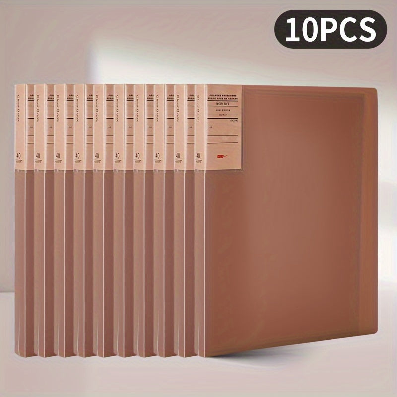 10 Copies Album Collection Vintage Brown Binder