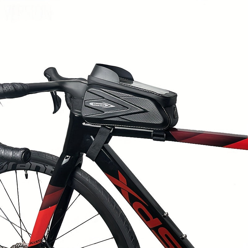 Bicycle Front Frame Bag Phone Holder Waterproof Storage Bag