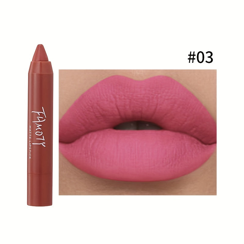 Dusty Rose Red Brown Matte Velvet Lipstick Moisturizing