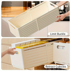 Expandable Storage Box Retractable Plastic Container Organizer