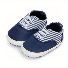 Infant Plaid Canvas Shoes Soft Breathable Non Slip Baby Shoes