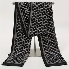 Men's Double Layer Printed Scarf
