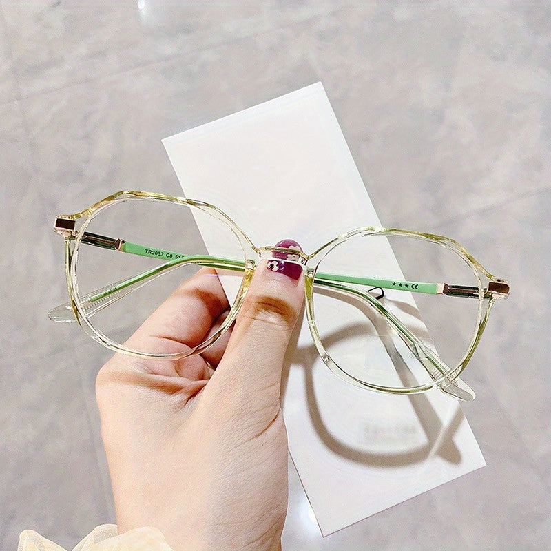 Classic Optical Clear Lens Light Blocking Glasses for Women Men