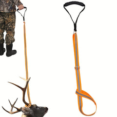 Adjustable Deer Drag Strap w/ Reflective Stripe & Strong Handle
