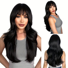 Women's Layered Curly Long Wig 24in Heat resistant Synthetic Wig