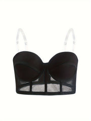 Mesh Push Up Bra Comfortable & Breathable Lingerie