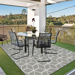 Non-slip Outdoor Area Rug Waterproof Patio Clearance Machine Washable