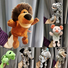 Hand Puppet Toy Ventriloquist Animal Glove Mouth Movable