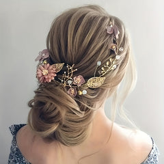 Flower Head Piece Garland Headdress Headband Retro Hair Accessories