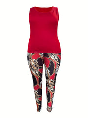 Women's 3-Piece Cardigan, Tank Top & Leggings Set