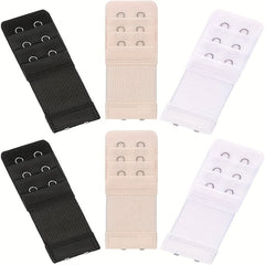 6pcs 2 Hooks Bra Strap Extenders Adjustable Band Buckle Women's Lingerie Accesso