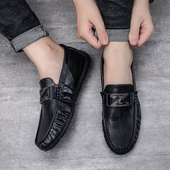 Men's PU Leather Loafer Shoes Comfy Slip On Driving Shoes Spring Summer
