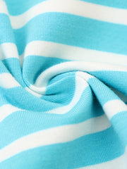 Baby Girls Animal Embroidery Striped Dress For Summer