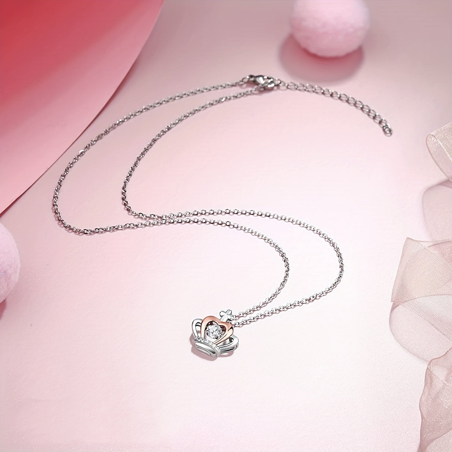 Princess CZ Necklace Birthday Gift