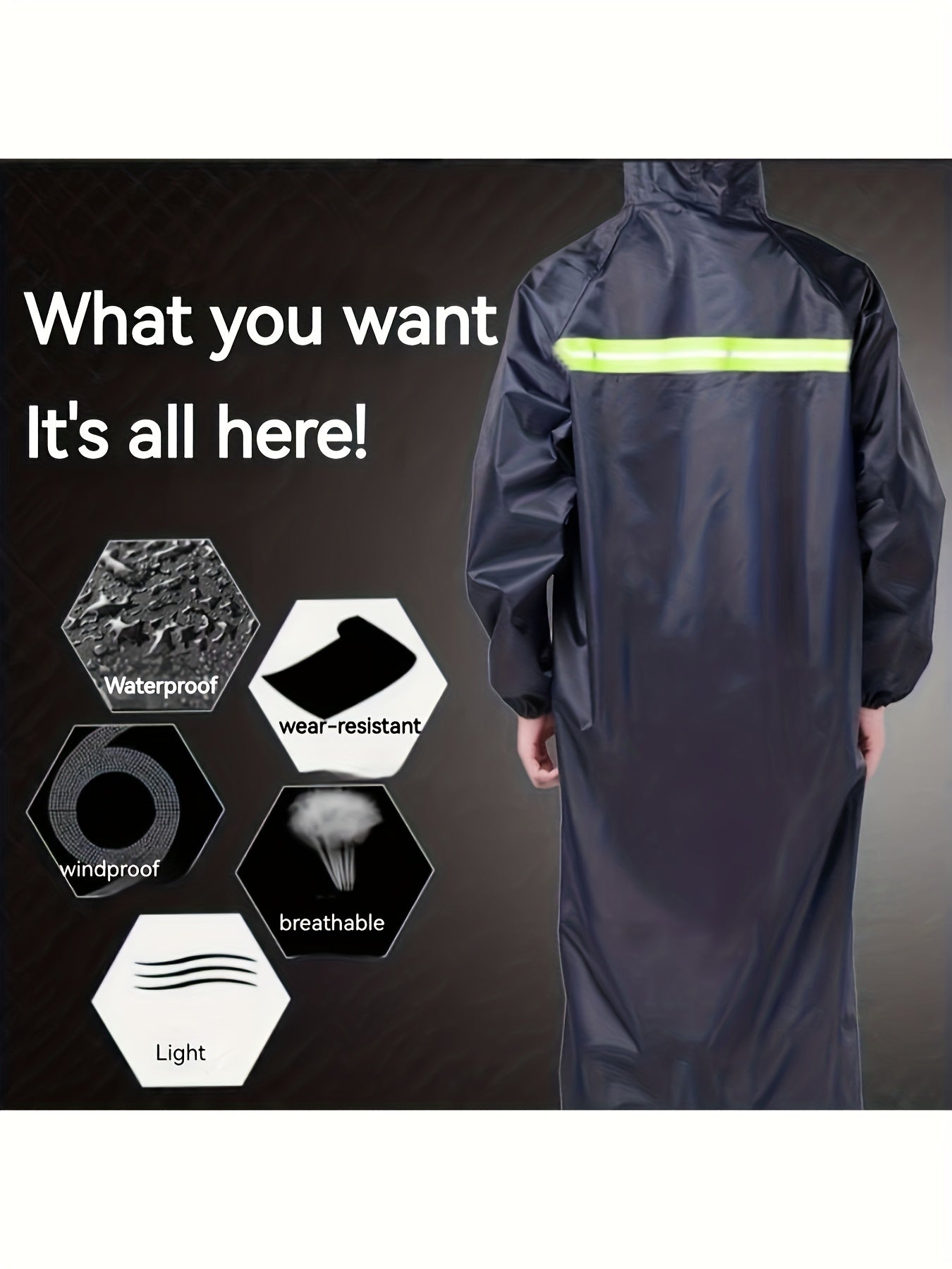 Hooded Raincoat for Outdoor Activities