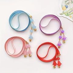 Colorful Bell Hairband with Flower Pendant for Kids