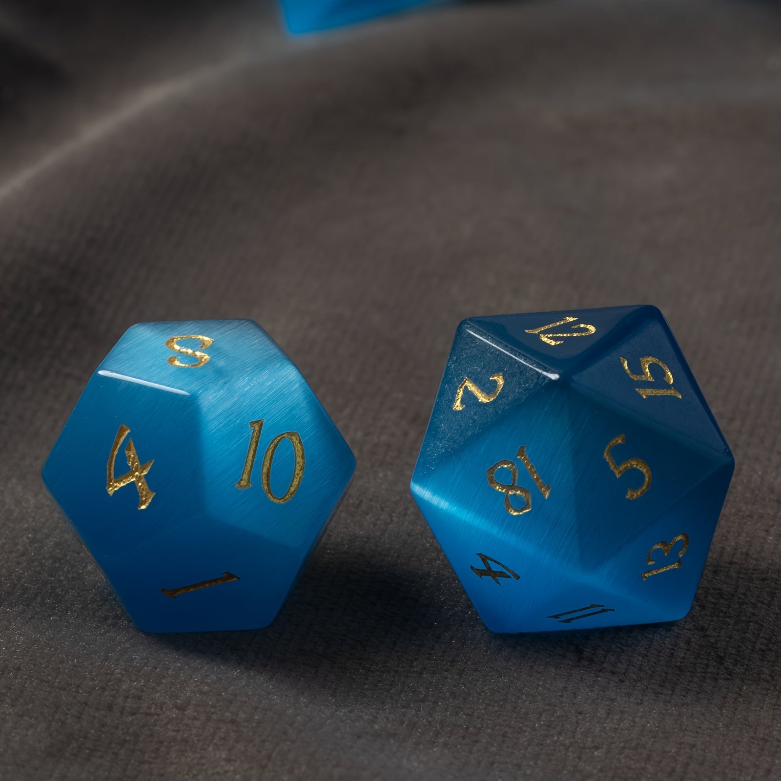 7pcs Cat's Eye Gem Dices For RPG Board Game Gift