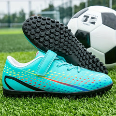 Kids Soccer Cleats Non Slip Athletic Shoes for Outdoor Training