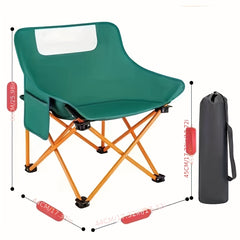 High Back Folding Camping Chair Lightweight & Sturdy Steel Portable Chair