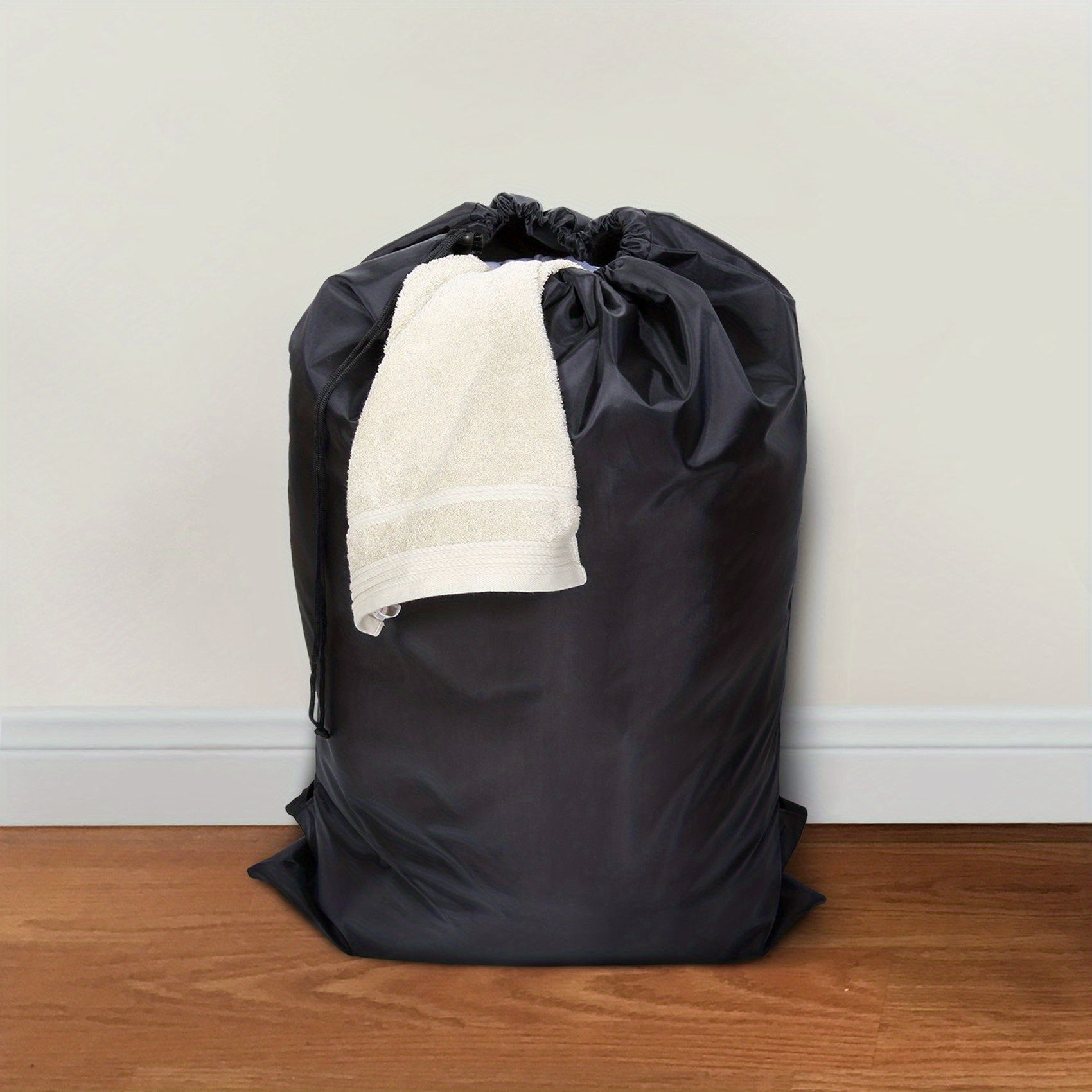 Large Capacity Drawstring Laundry Bag Dirty Clothes Storage Backpack