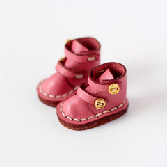 Faux Leather Boots 1 12 Scale BJD Doll Shoes Mixed Colors Non Slip Sole