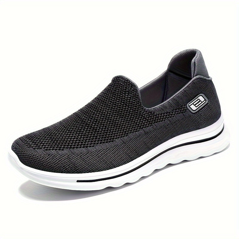 Thick Bottom Slip On Sneakers Mesh Lightweight Non Slip Shoes
