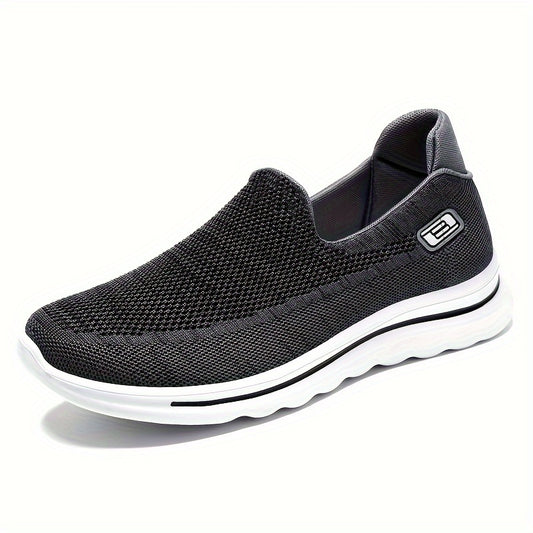 Thick Bottom Slip On Sneakers Mesh Lightweight Non Slip Shoes