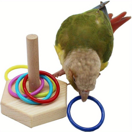 Colorful Bird Trick Toy Set for Parrots and Birds