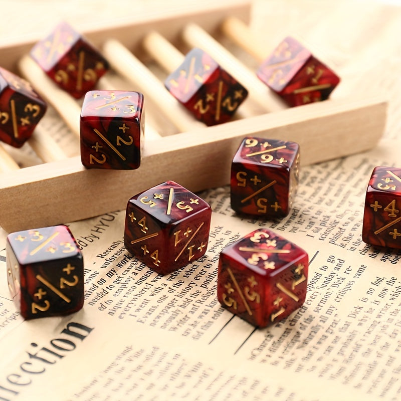 10pcs 6 Side Dice Counters Toy Counting Dice For Game