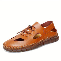 Men's Casual Stitched Sandals with Assorted Colors