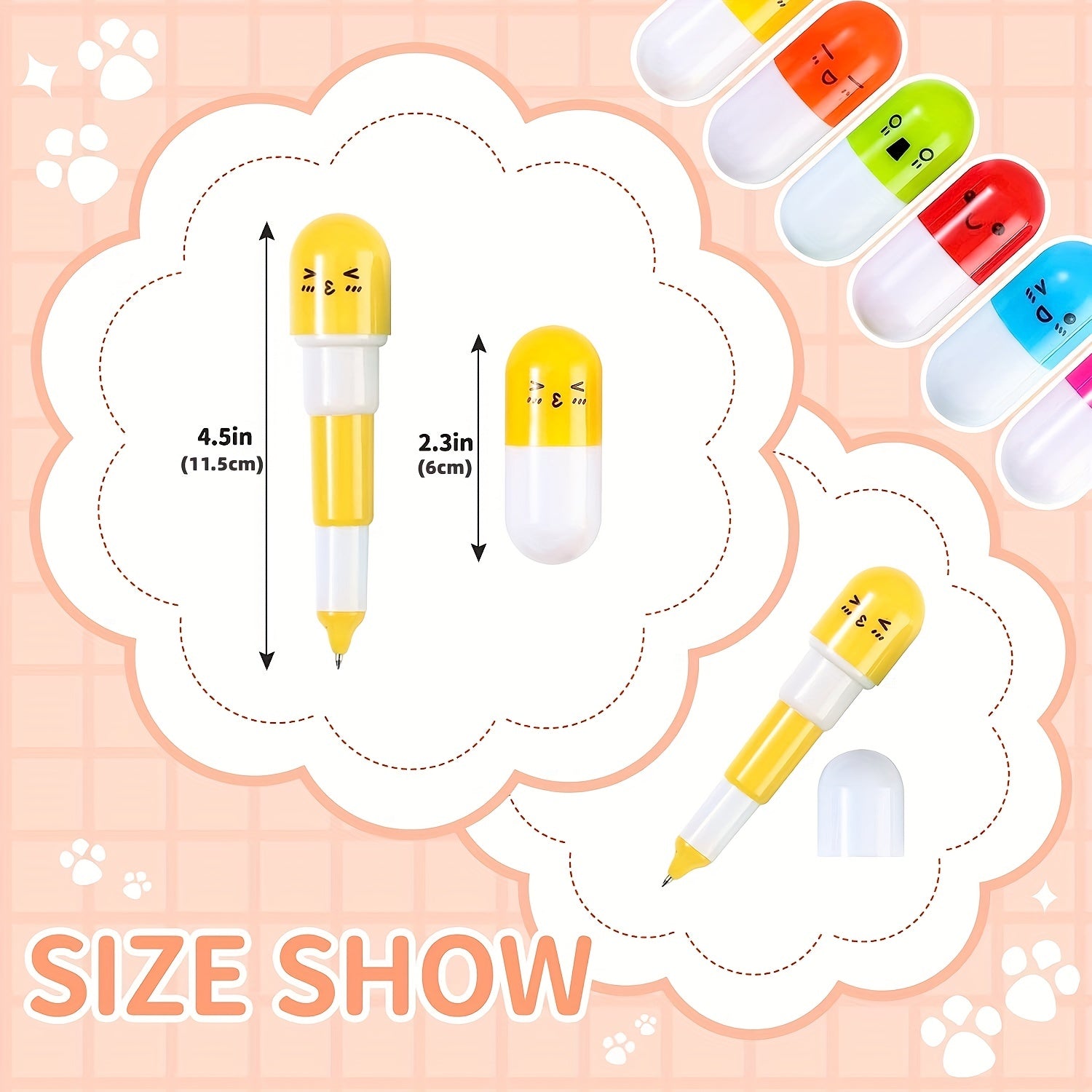 60pcs Novelty Ballpoint Pens for Kids Teens Adults - Bulk Party Favors
