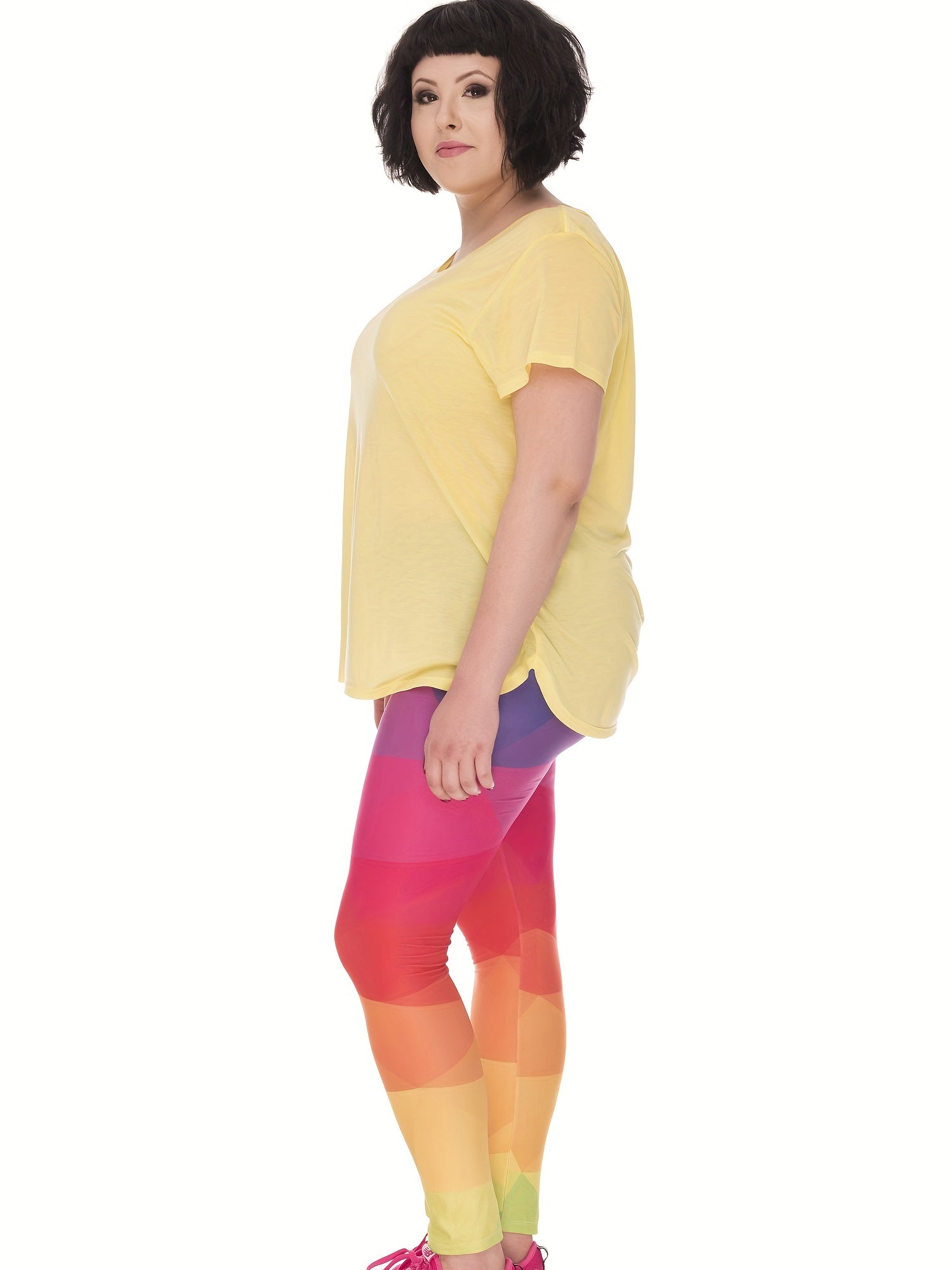 Ombre Print High Rise Sports Leggings