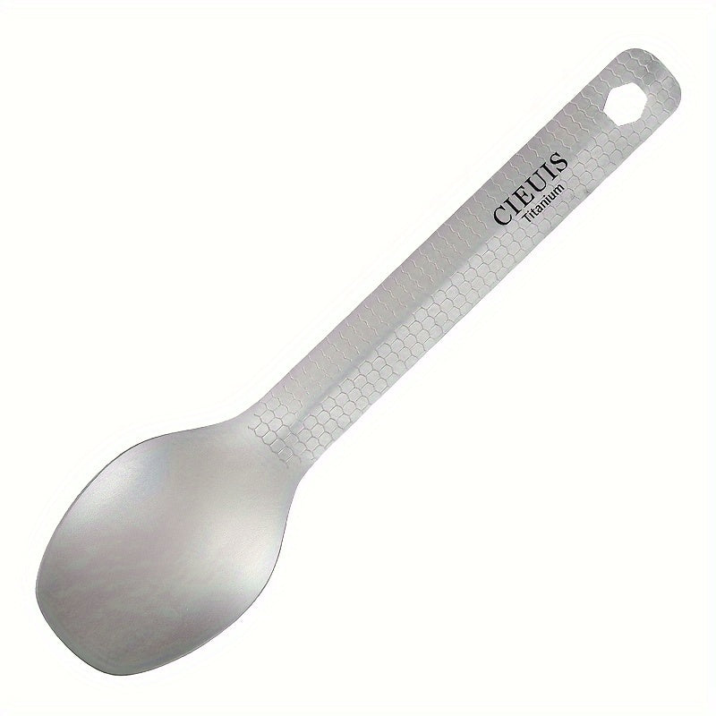 Titanium Dinner Fork and Spoon Set for Camping Hiking Picnic
